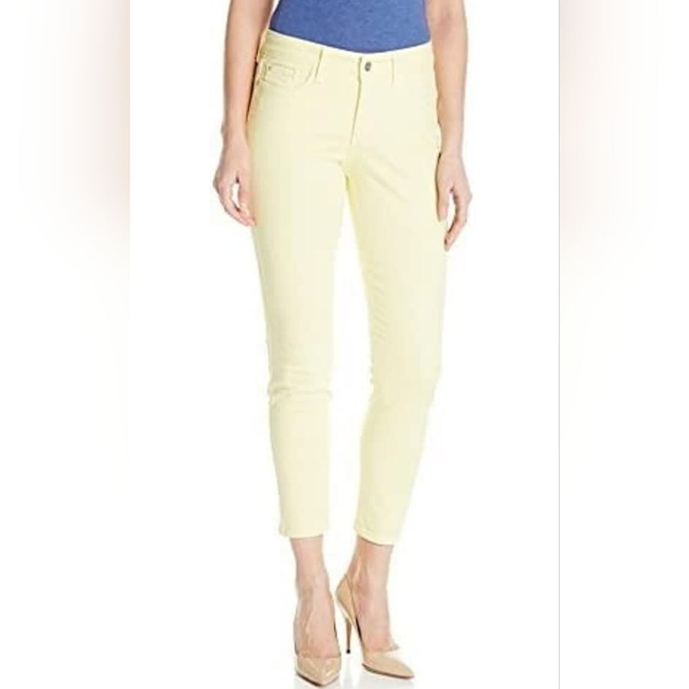 ☔️🔹️NYDJ Yellow Clarissa Cropped Ankle Jeans Size 4